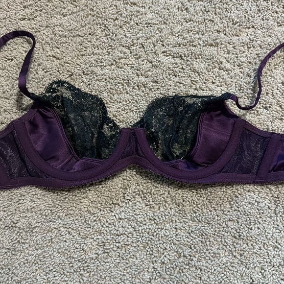 Myla London Rich Purple & Carbon Green Bra - Picture 7 of 8